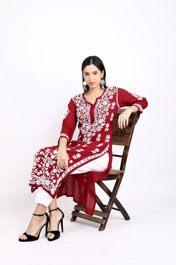 Zoya Premium Modal Chikankari Kurti