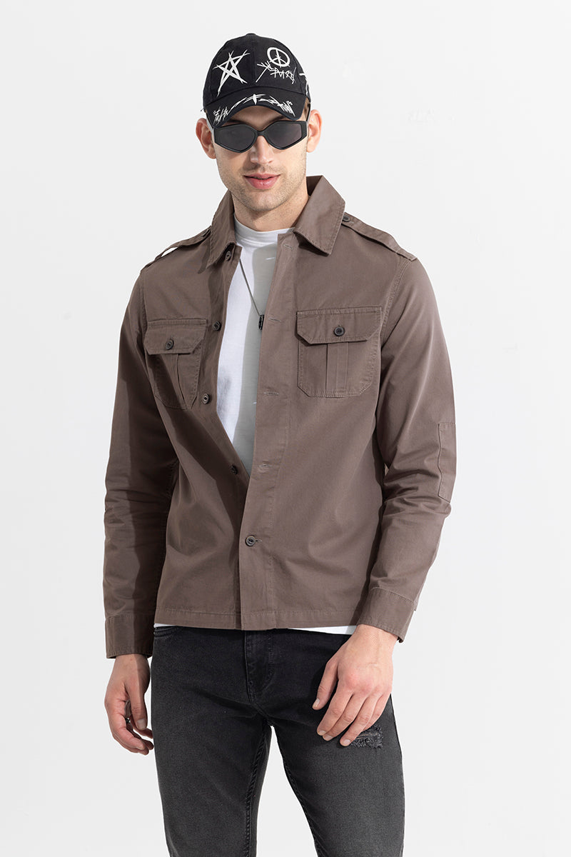 WingFlap Ash Grey Overshirt