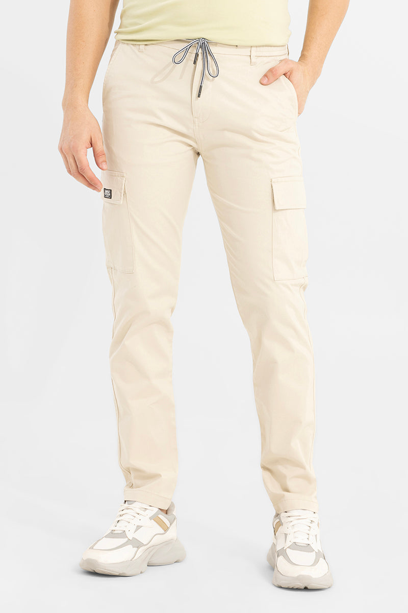 Stark Pastel Cream Cargo Pant