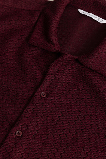 Nector Maroon Hakoba Shirt