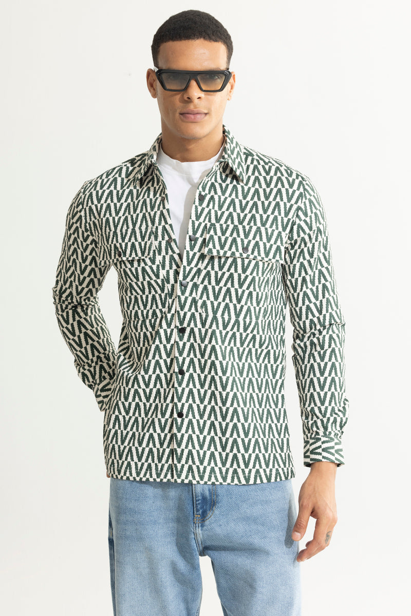 Zigzag Zeal Green Overshirt