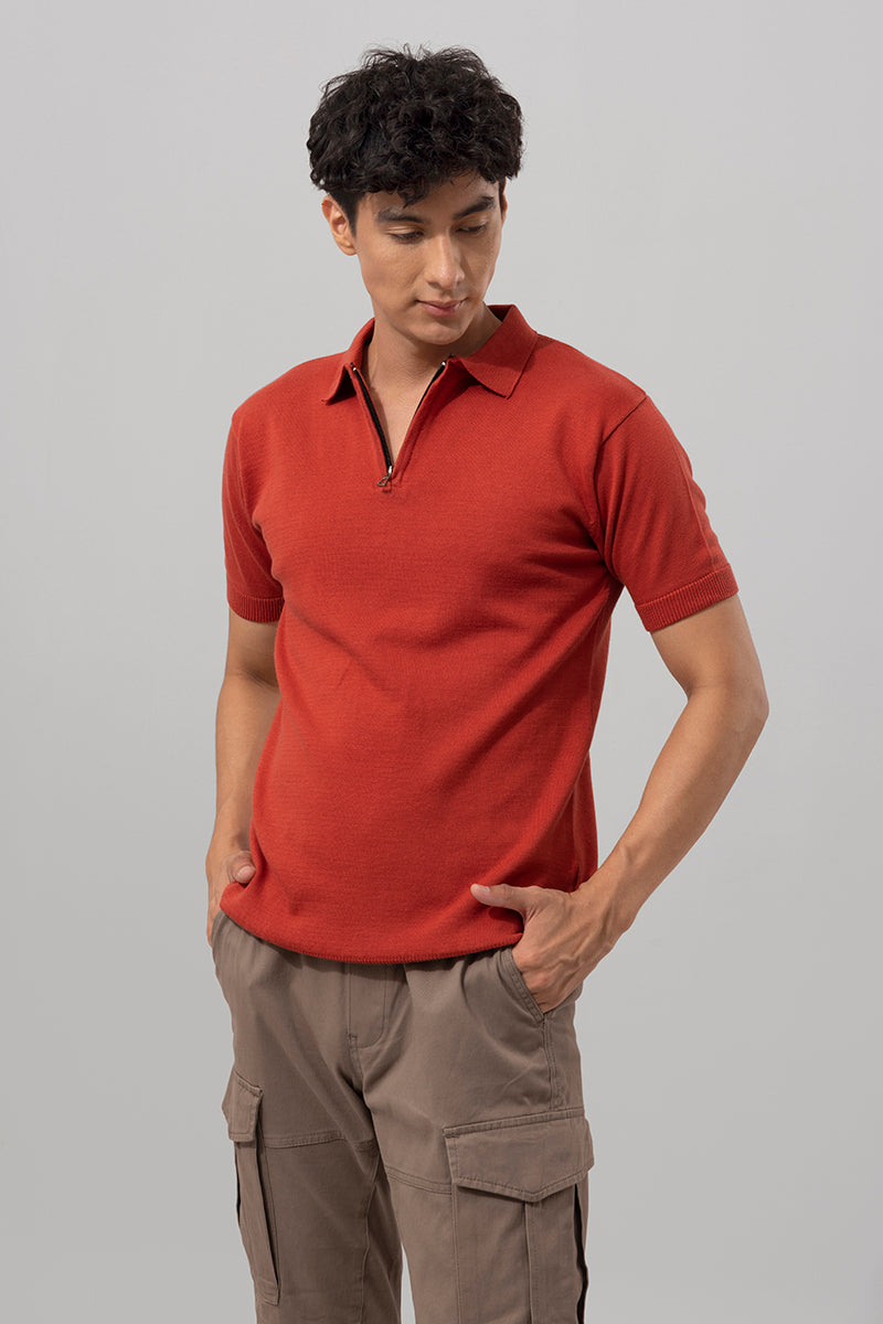 Zeste Orange Polo T-Shirt