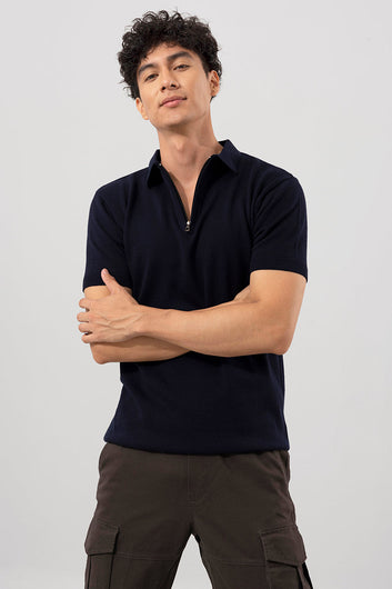 Zeste Black Polo T-Shirt