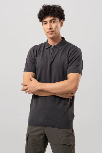 Zeste Grey Polo T-Shirt
