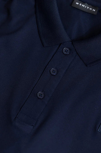 Encap Navy Polo T-Shirt