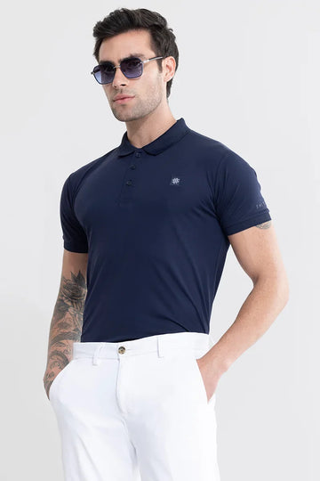 Encap Navy Polo T-Shirt