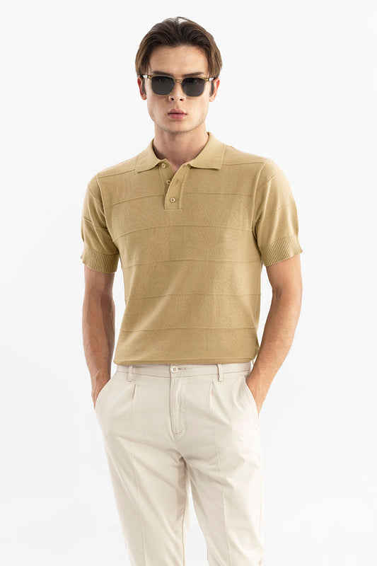 Fiscal Beige Polo T-Shirt