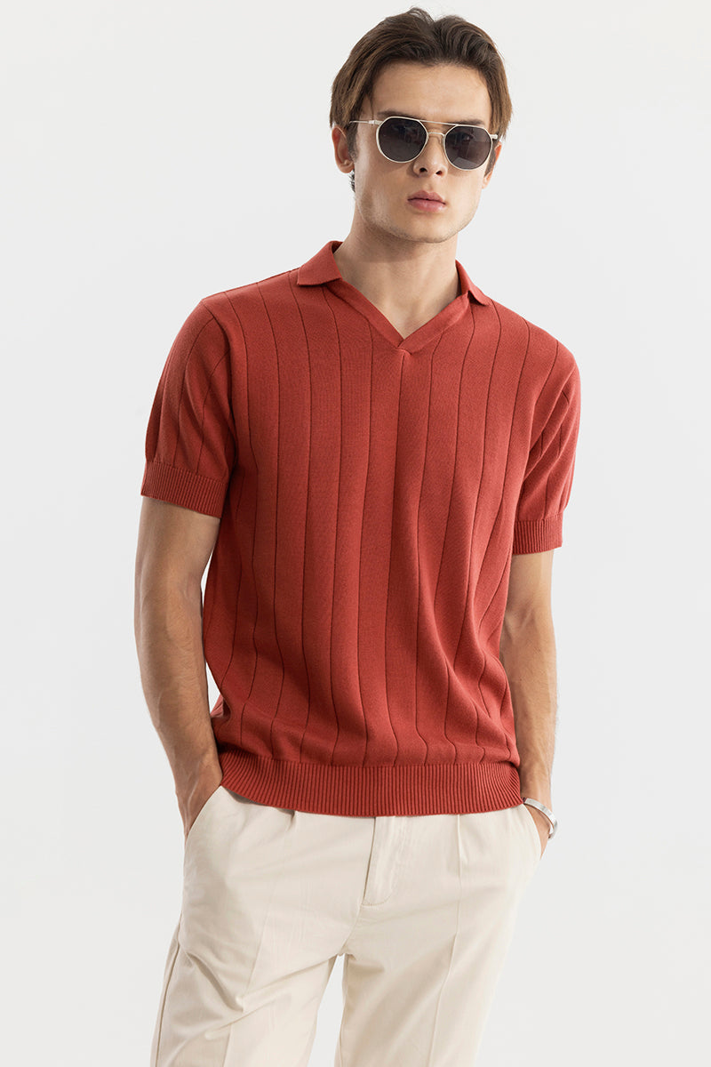 Nordic Orange Polo T-Shirt