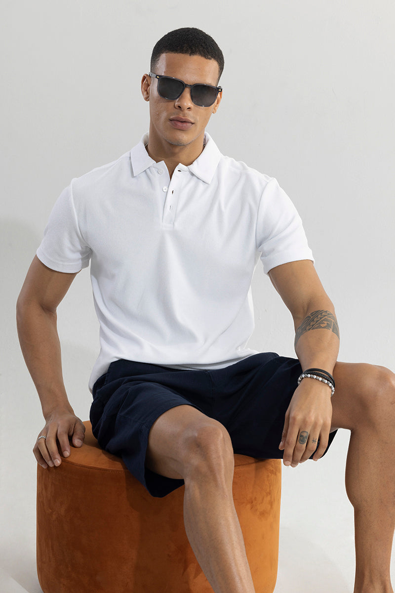 Trent White Polo T-Shirt