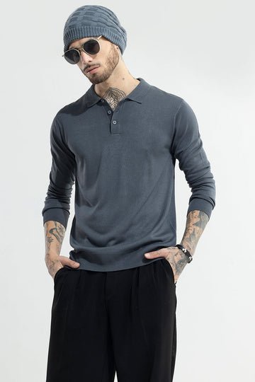 Urban Edge Grey Polo T-Shirt