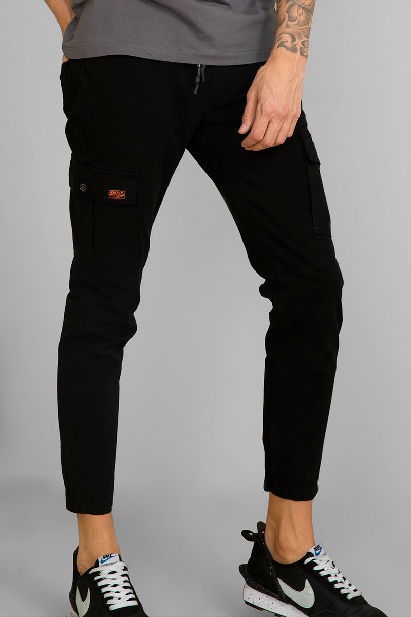 Steezy Black Cargo Pant