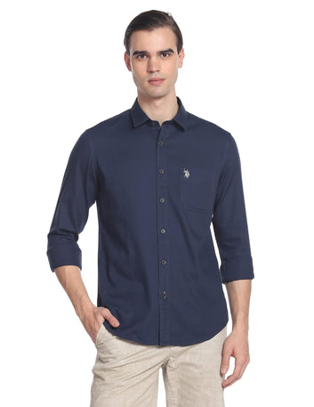 U.S. Polo Assn. Spread Collar Dobby Shirt