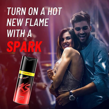 Kama Sutra Spark Deodorant Spray for Men, 145g/220ml