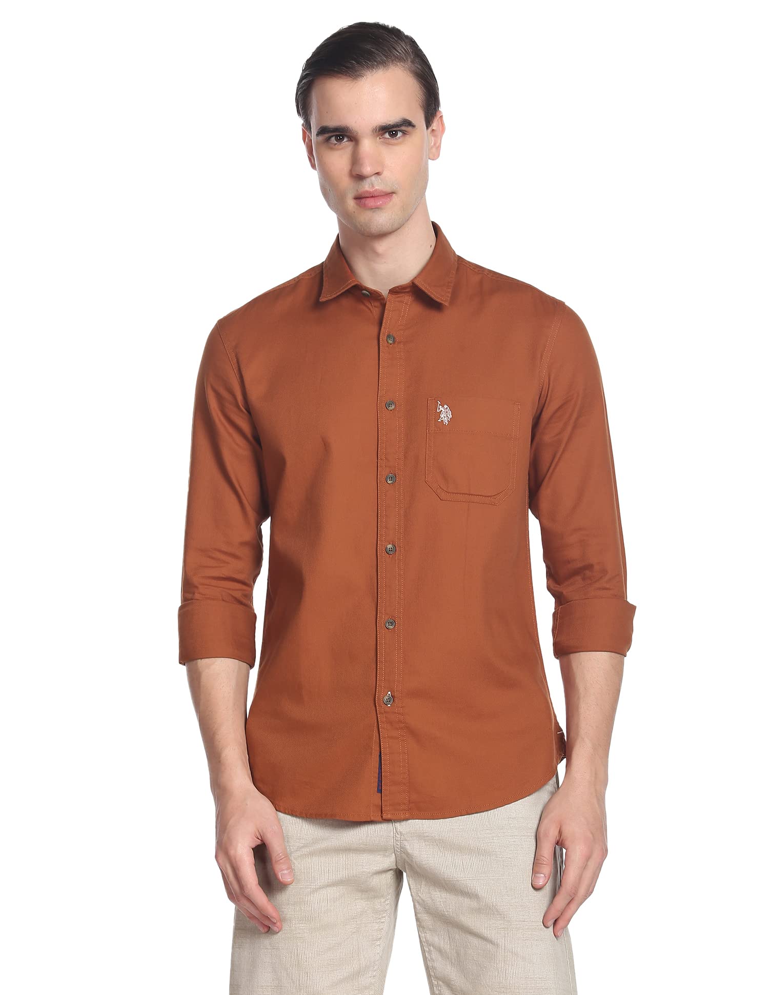 U.S. Polo Assn. Spread Collar Dobby Shirt