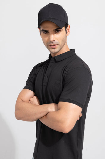 The Shishu Cement Black Polo T-Shirt