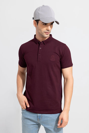 The Shishu Maroon Polo T-Shirt