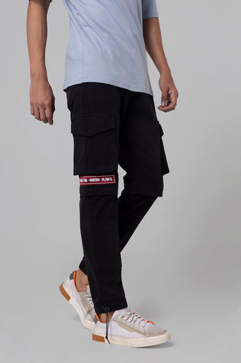 Functional Black Cargo Pant