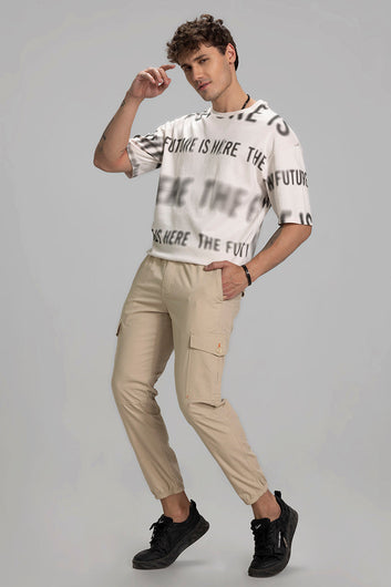 Majin Cream Cargo Pant