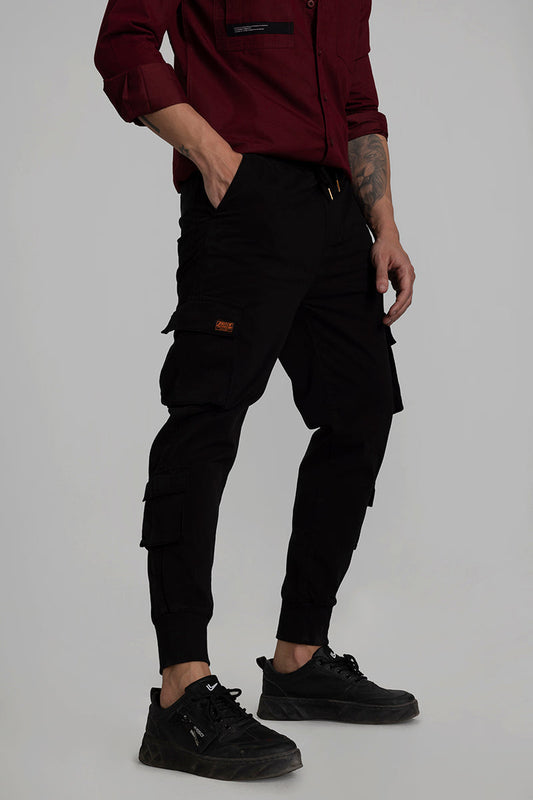 Streetstyle Black Cargo Pant