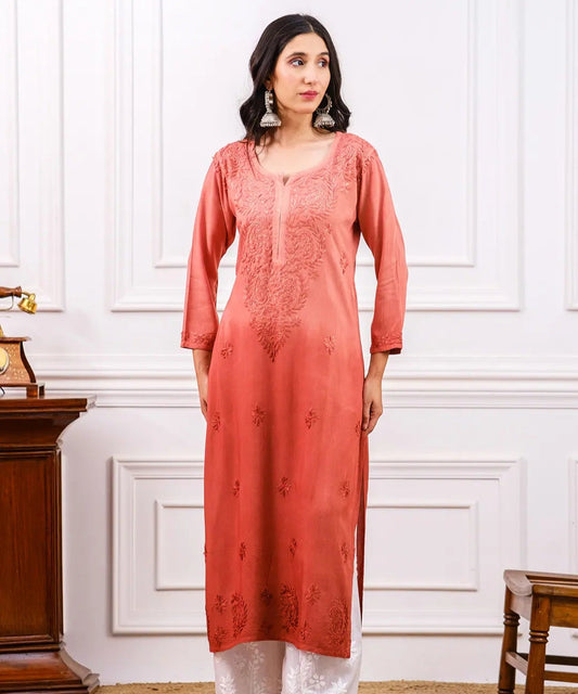 Riva Ombre Chikankari Kurti