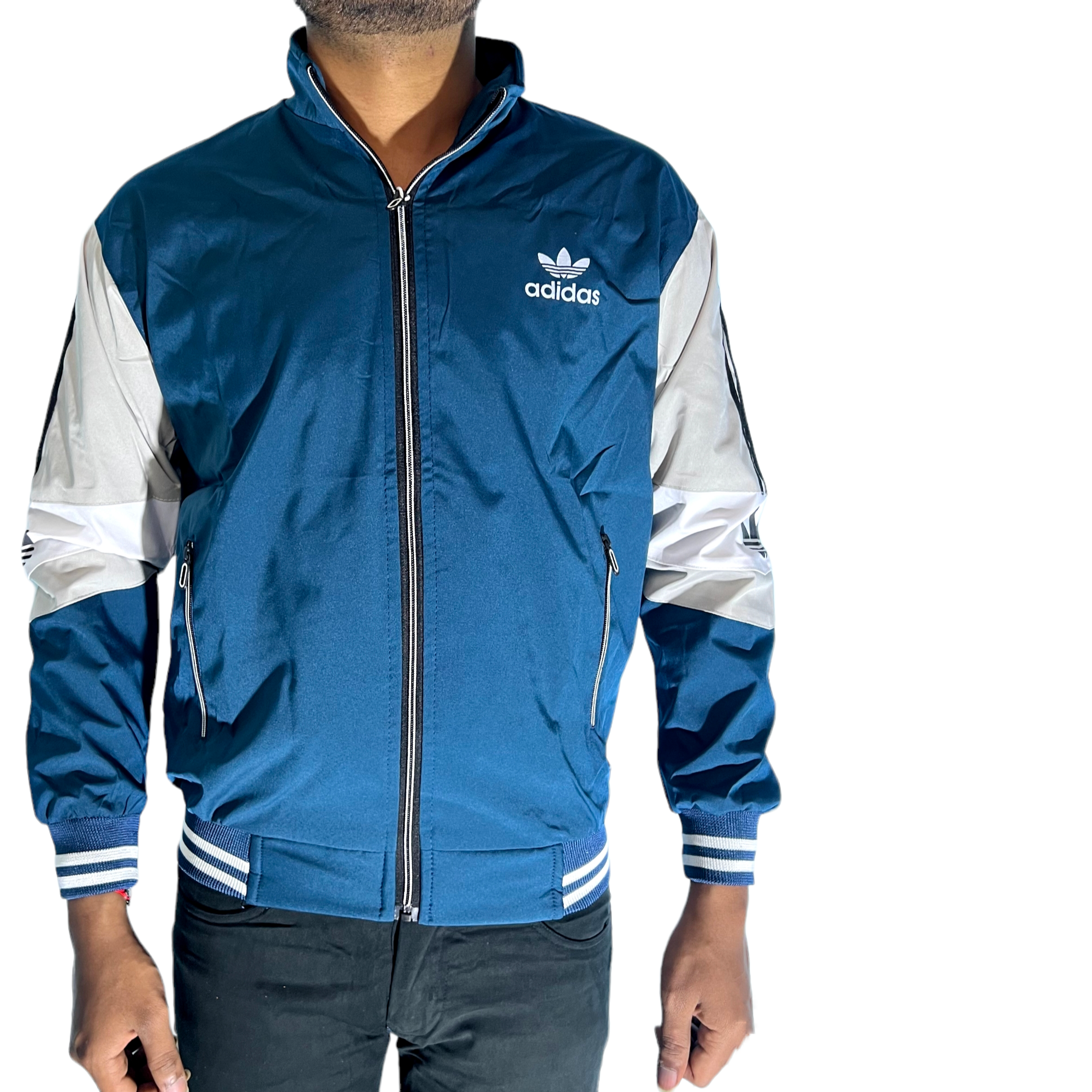 Addidas Windcheater - Blue Stylish and Weather-Resistant Outdoor Jacket