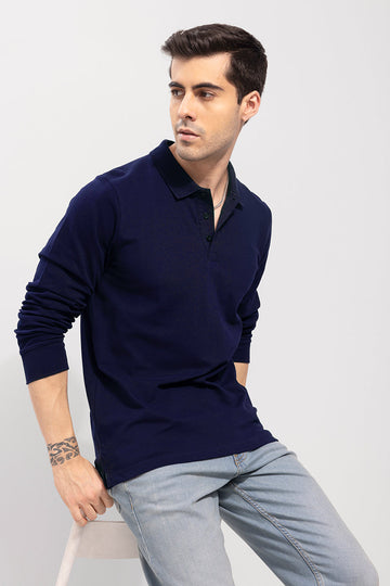 Dominic Navy Polo T-Shirt