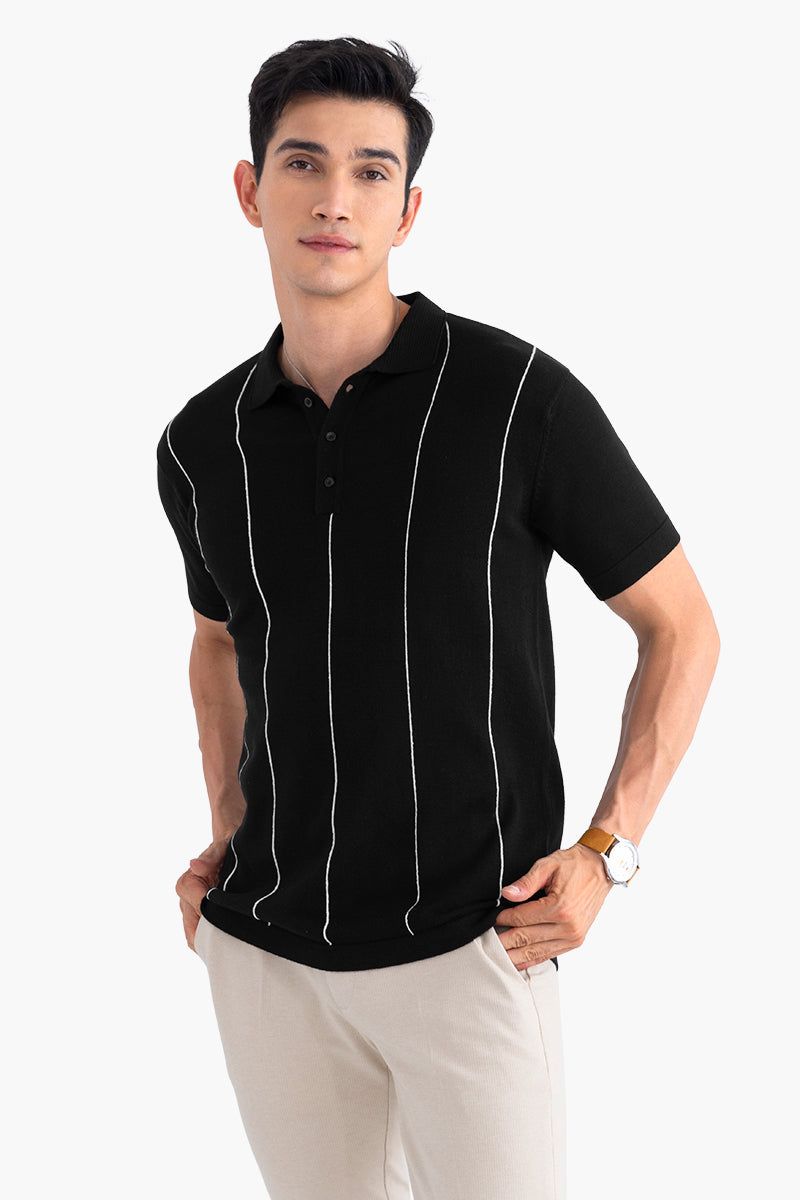 Classy Black Polo T-Shirt