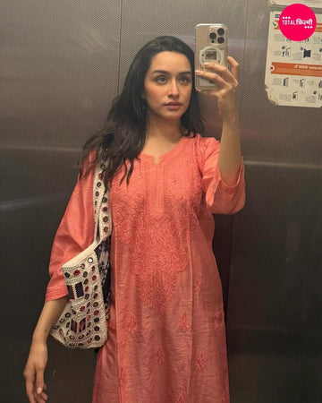 Shraddha Kapoor in Chikankari Kurti