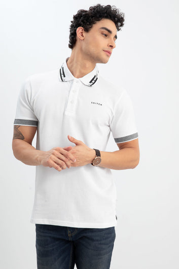 Embossed Snitch White T-Shirt