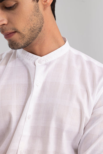 Semi Transparent White Shirt