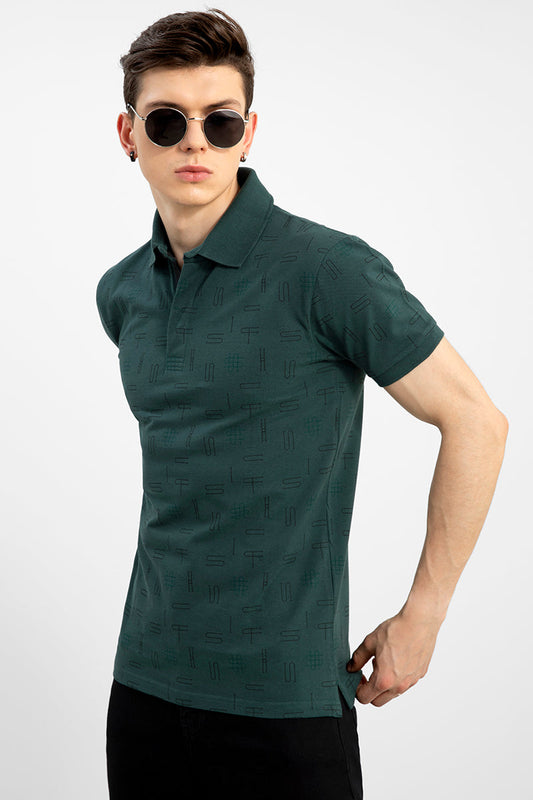 Signature AOP Green T-Shirt