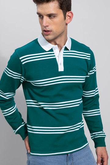 Rugby Teal Green Polo T-Shirt