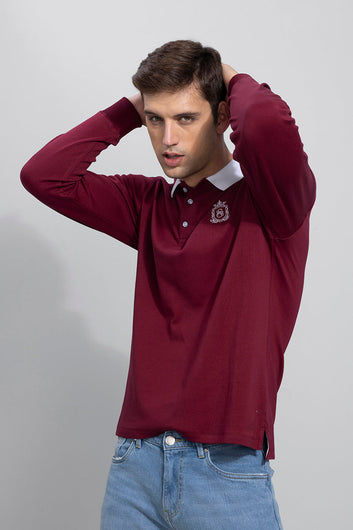 Rugby Maroon Polo T-Shirt