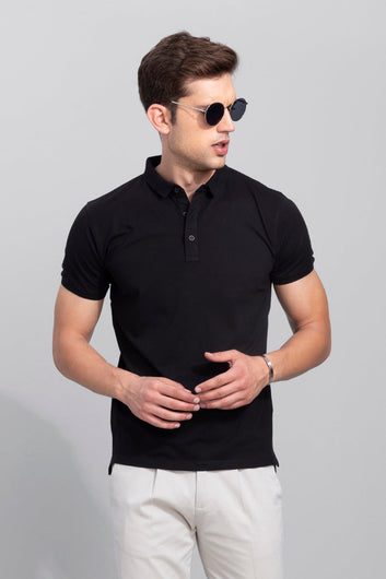 Diego Black Polo T-Shirt