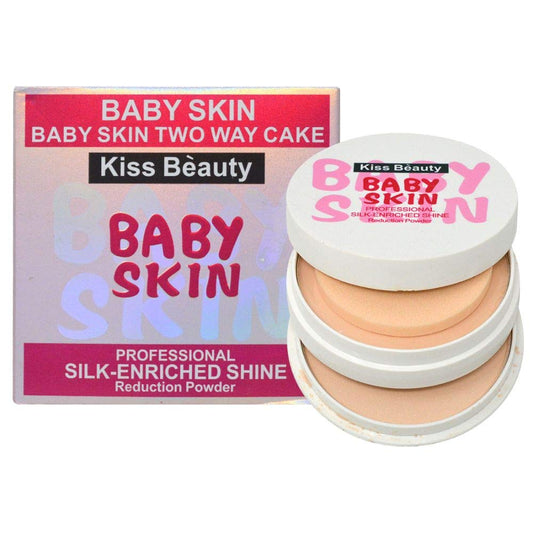 Kiss Beauty Professional Silk-Enriched Shine (Baby Skin) Compact Powder